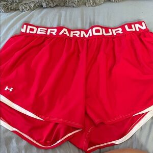 Under Armour Women's Vibrant Red Athletic Shorts 2x plus size